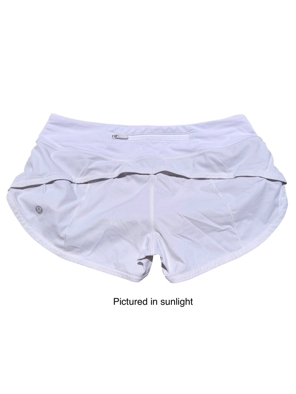Lululemon Speed Up Short *2.5" in White Low Rise Size 4 - Picture 10 of 11